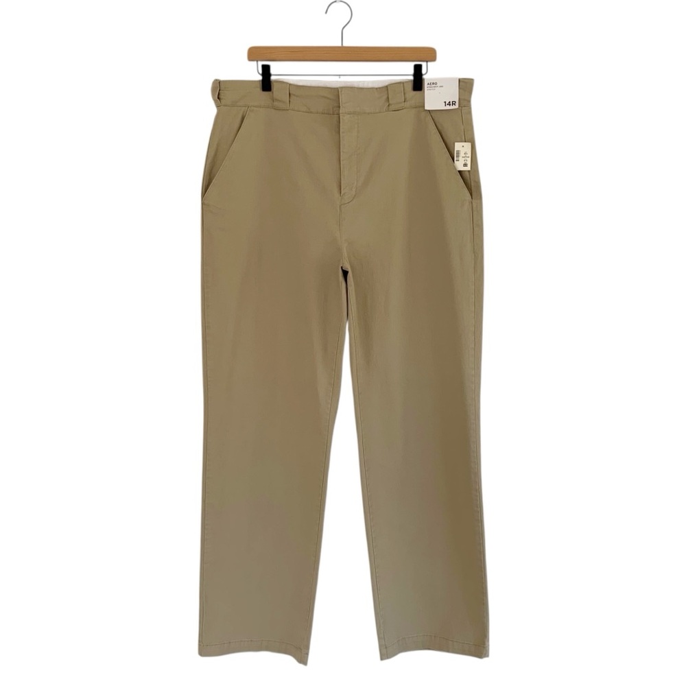 Aeropostale Tan Stretch Chino 13.5” High Rise Straight Leg Pants - Picture 2 of 6